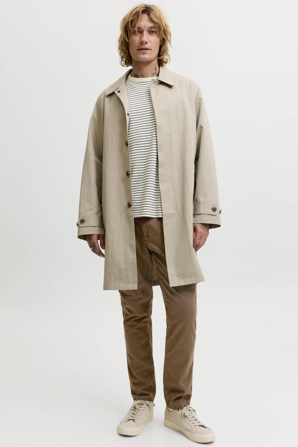 JACK & JONES PANTS STUDIO slim fit chino - bruin