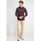 GABBIANO regular fit casual overhemd - donkerrood