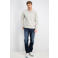 GABBIANO regular fit gemêleerde gebreide trui - mystic blue