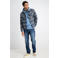 GABBIANO regular fit geruit overshirt - blauw