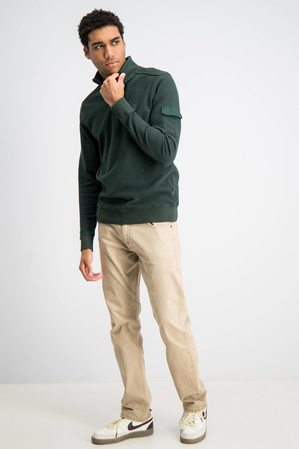 GABBIANO regular fit sweater - highland groen