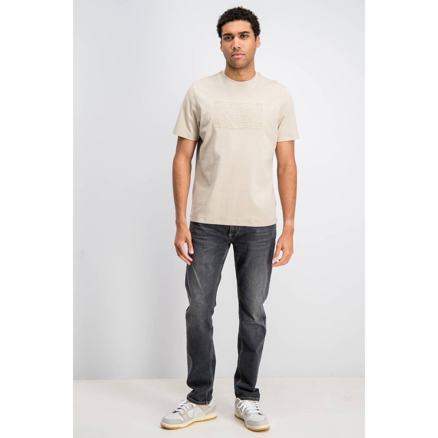 GABBIANO regular fit T-shirt met print beige