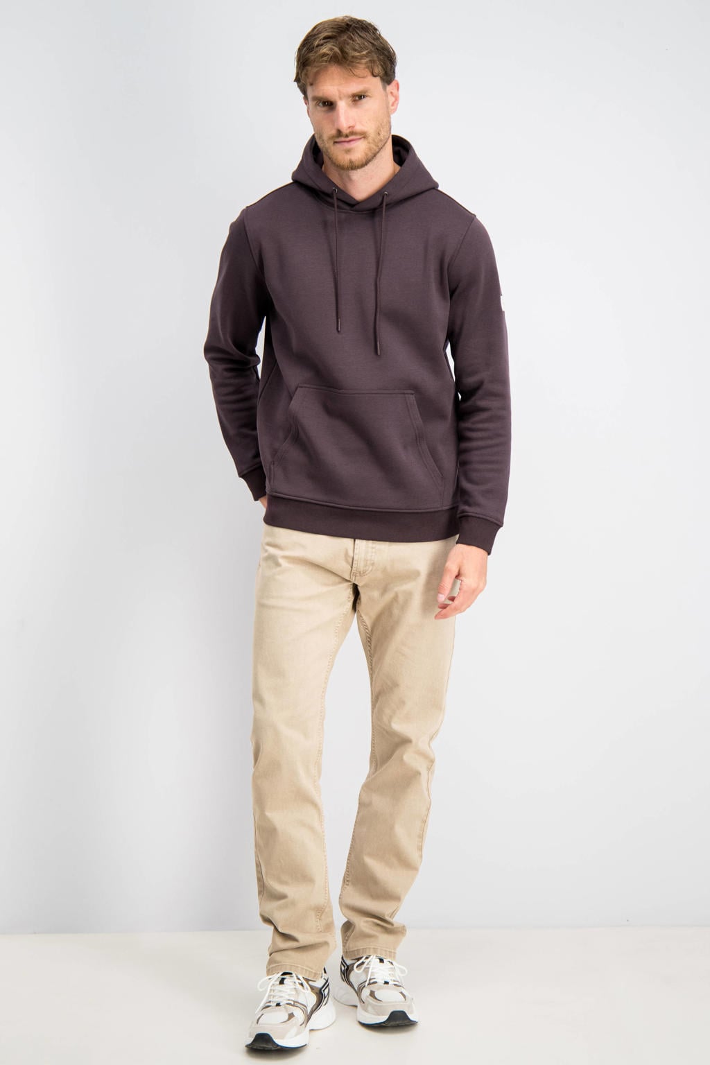 GABBIANO regular fit hoodie - burnt bordeaux