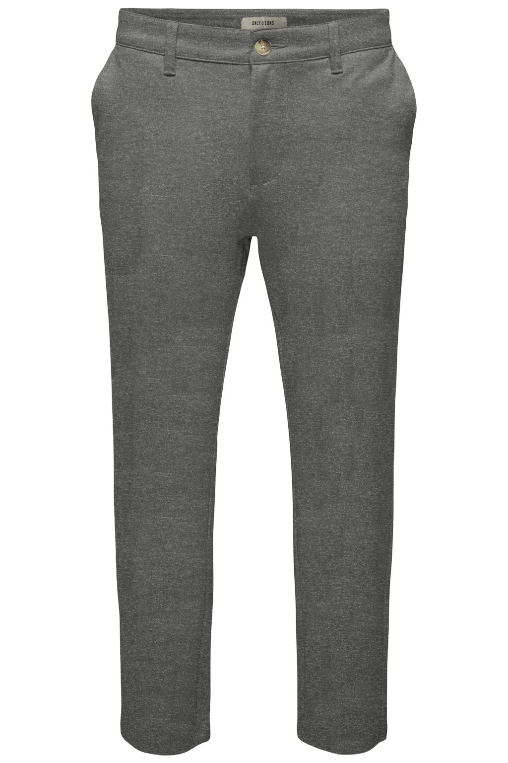 ONLY & SONS tapered gemêleerde chino - grijsgroen