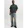 JACK & JONES ESSENTIALS oversized T-shirt met backprint - donkergroen