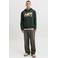JACK & JONES ESSENTIALS regular fit hoodie met print - groen