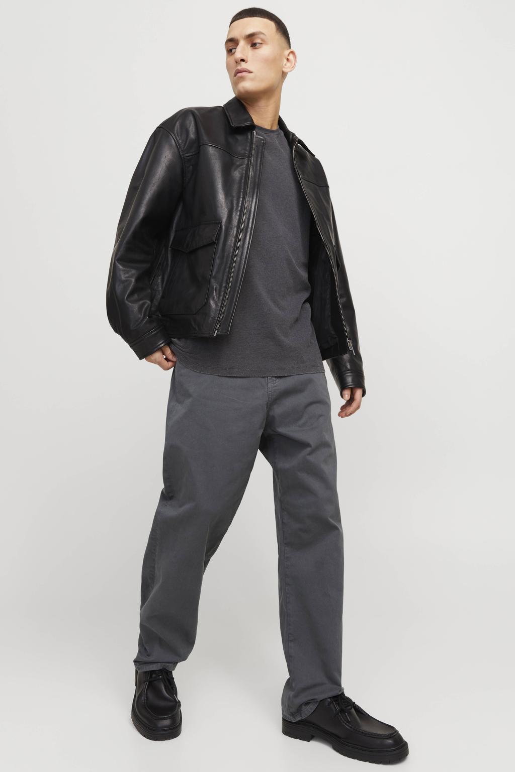 JACK & JONES PANTS STUDIO baggy casual broek - grijs