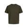 JACK & JONES ESSENTIALS relaxed fit gemêleerd T-shirt - donkergroen