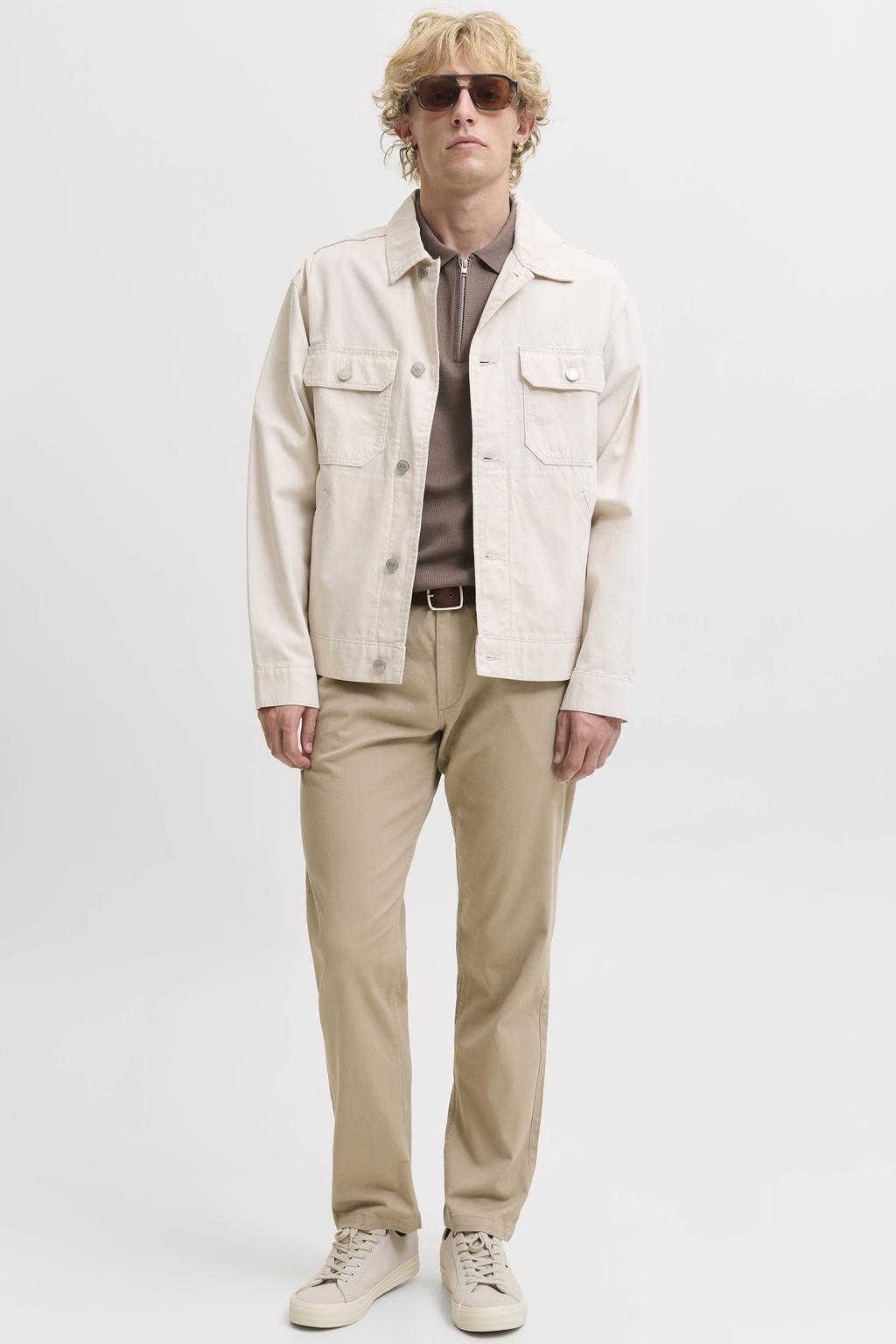 JACK & JONES PANTS STUDIO relaxed fit chino - beige