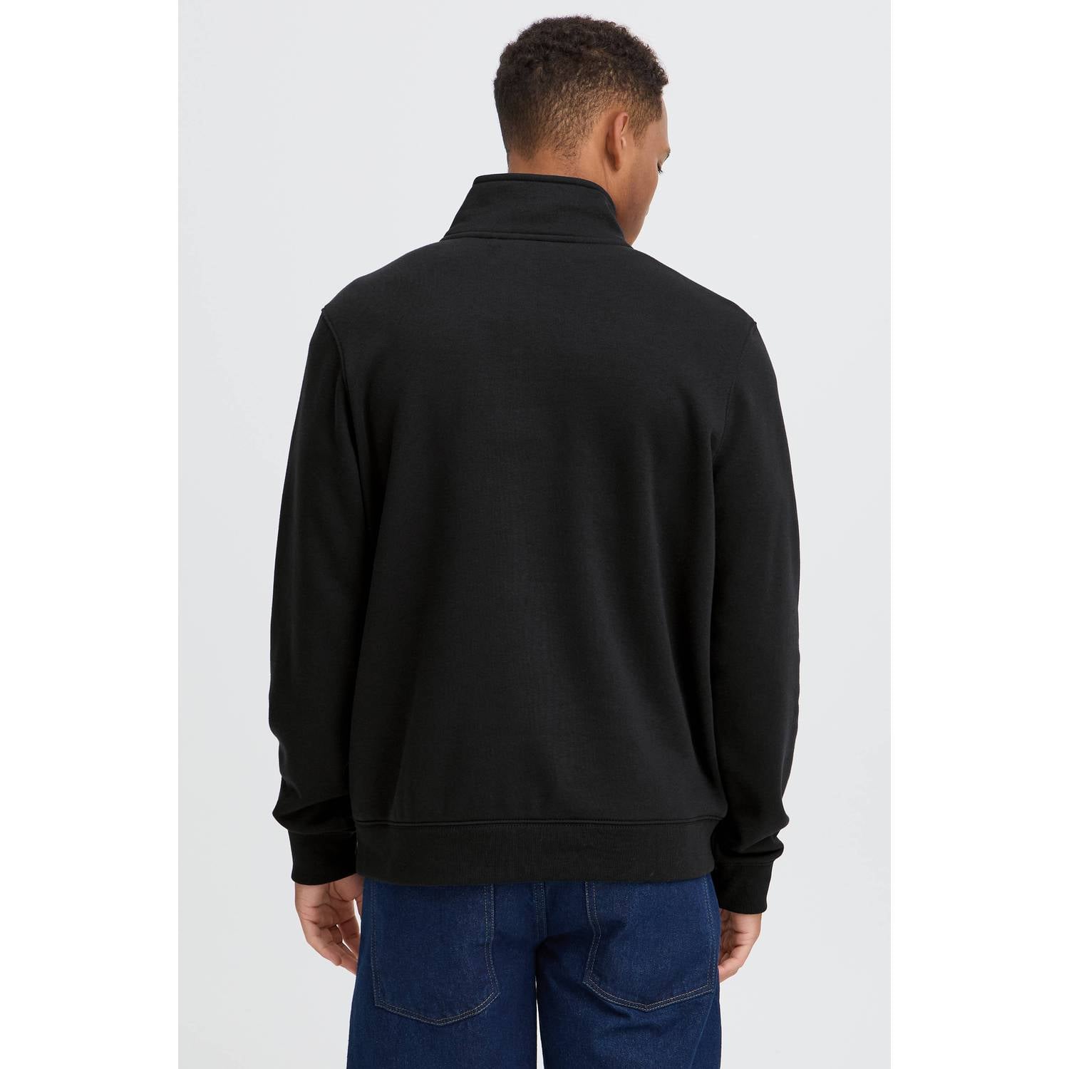 Blend regular fit sweater zwart