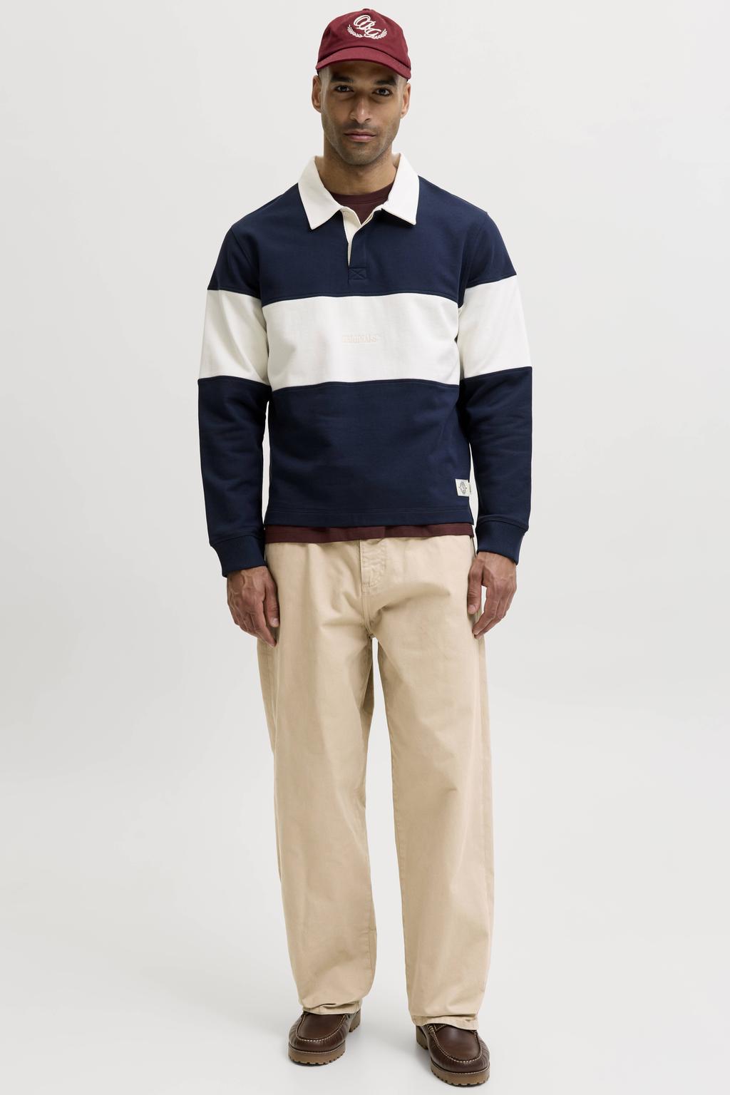 JACK & JONES PANTS STUDIO baggy casual broek - groen