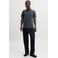 JACK & JONES ESSENTIALS slim fit gemêleerde polo - grijsblauw