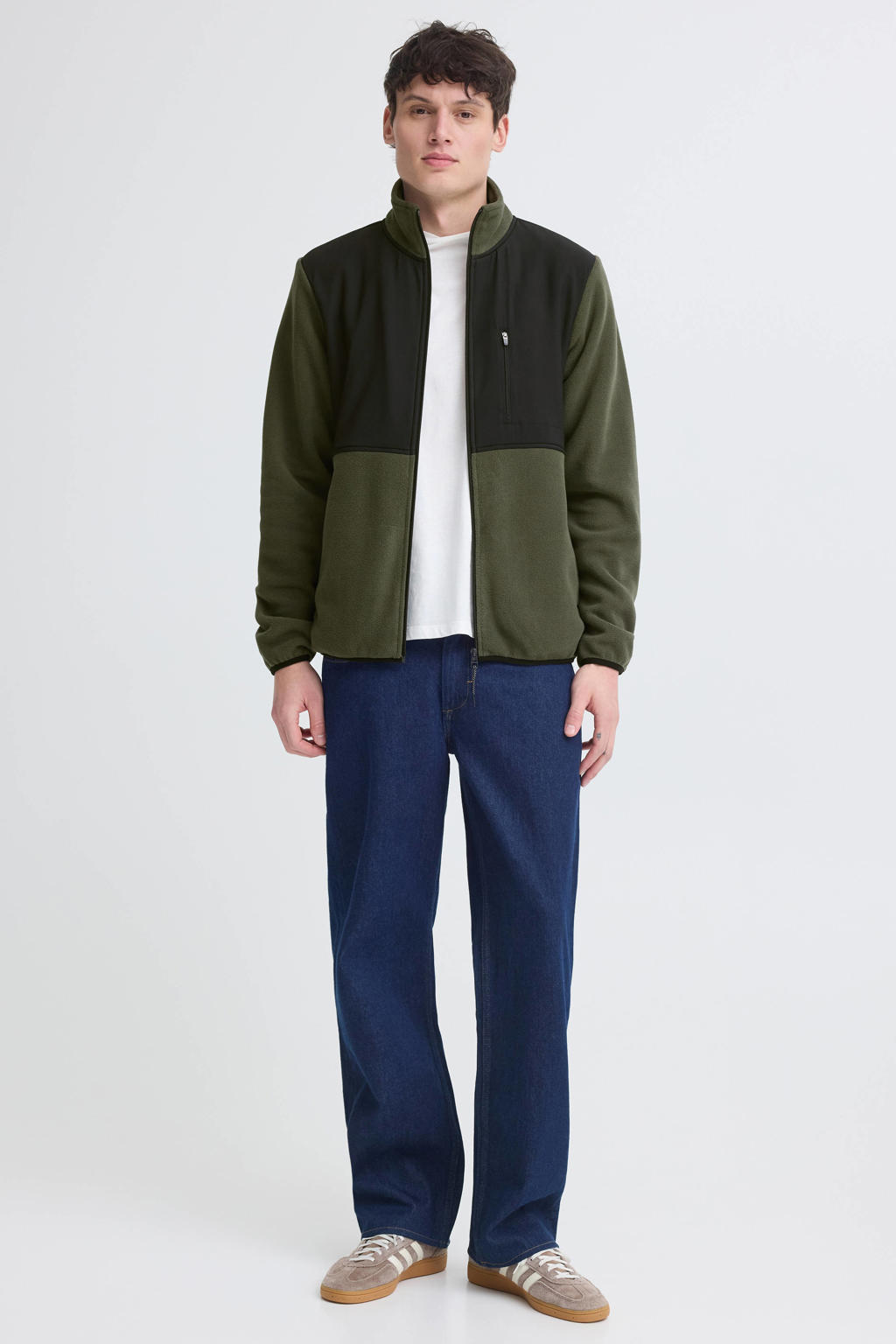Blend fleecevest - groen