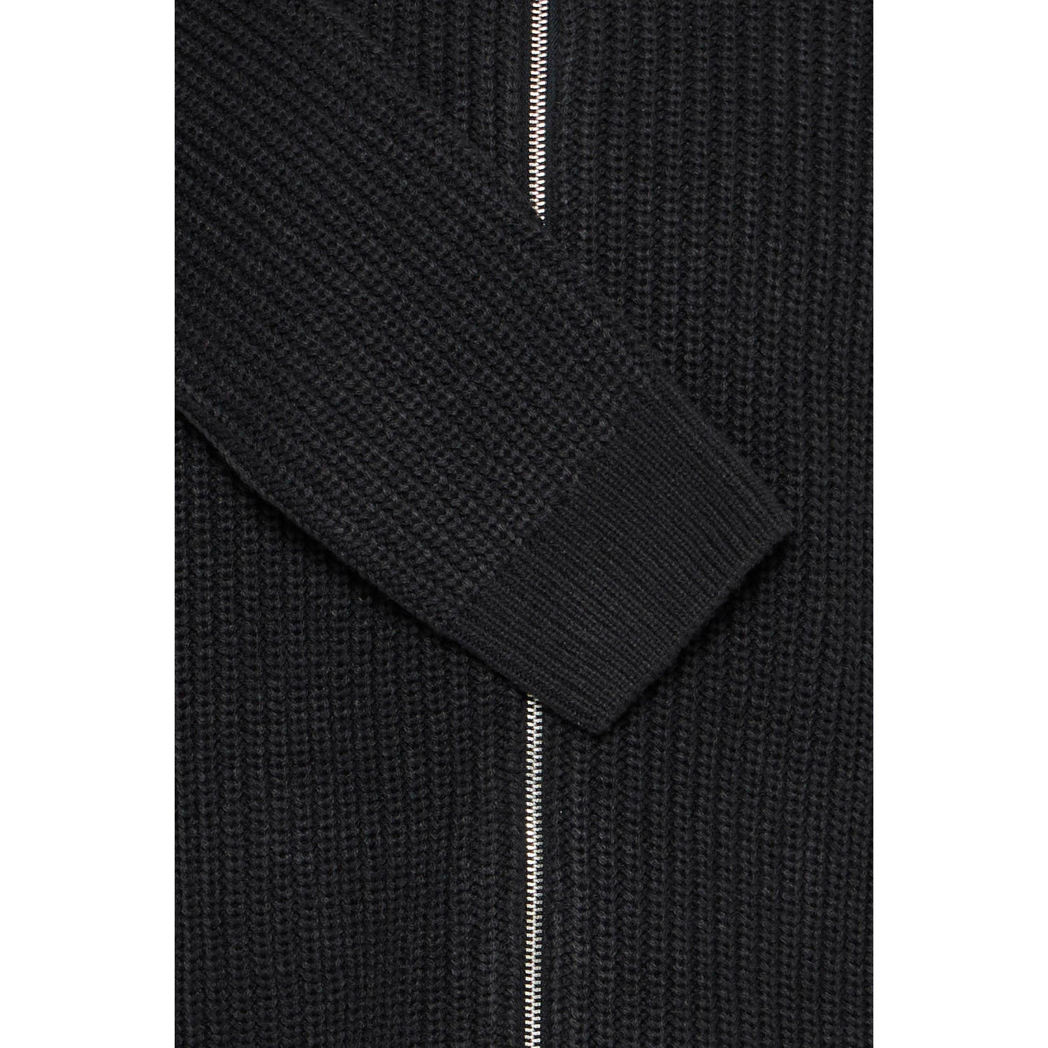 Blend gebreid vest zwart