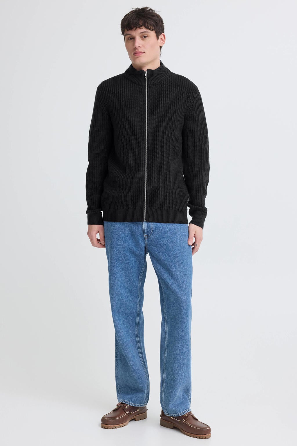 Blend gebreid vest - zwart