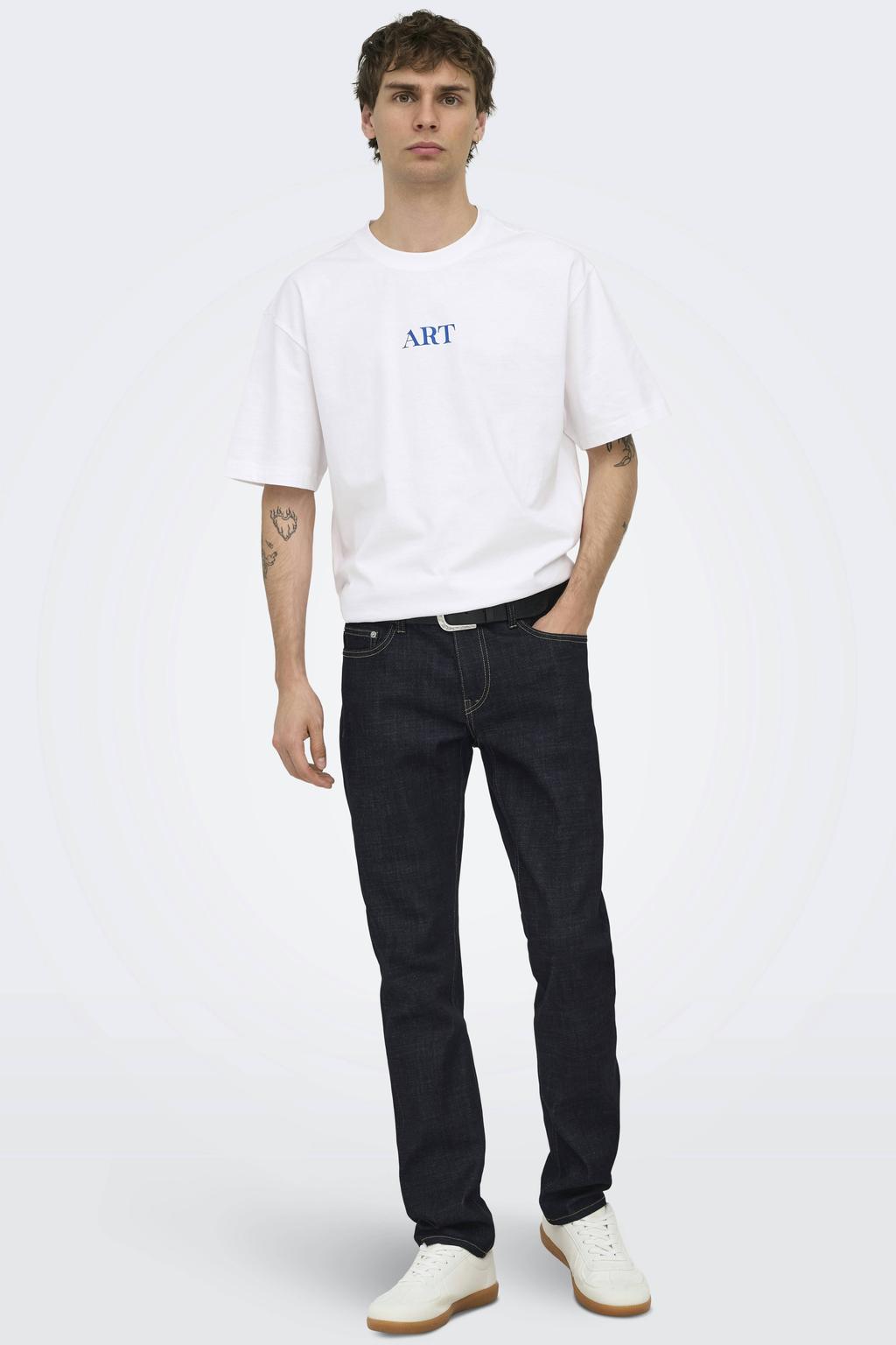 ONLY & SONS ONSLOOM slim fit jeans - donkerblauw
