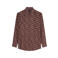 Olymp slim fit overhemd met print - bordeaux