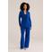WE Fashion getailleerde blazer met split - blauw