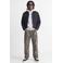 JACK & JONES CORE oversized hoodie met backprint - lichtgrijs