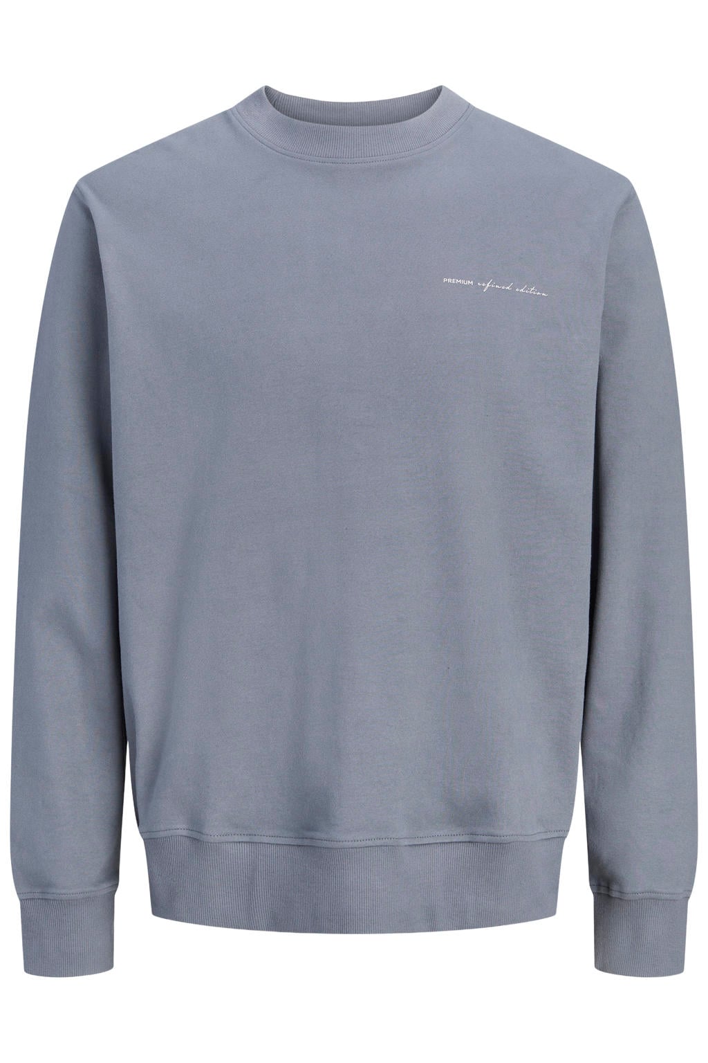JACK & JONES PREMIUM regular fit sweater - grijsblauw