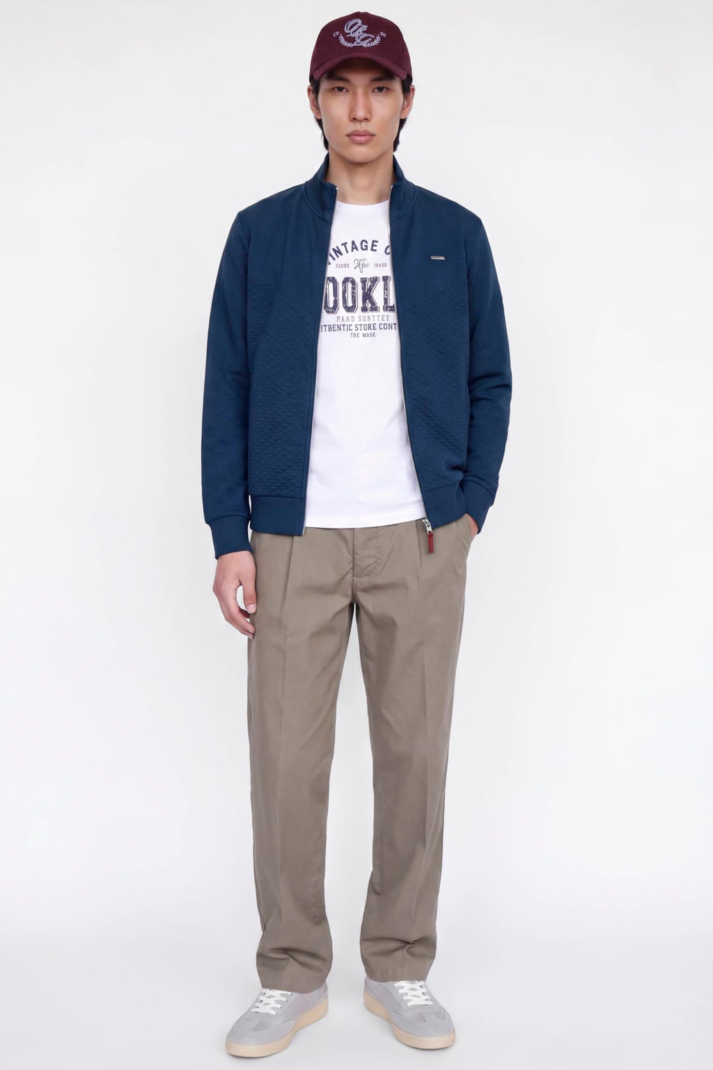 JACK & JONES PREMIUM sweatvest - blauw