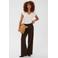 Kaffe regular fit broek - donkerbruin