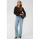 Kaffe gebreid vest met studs en wol - donkerbruin