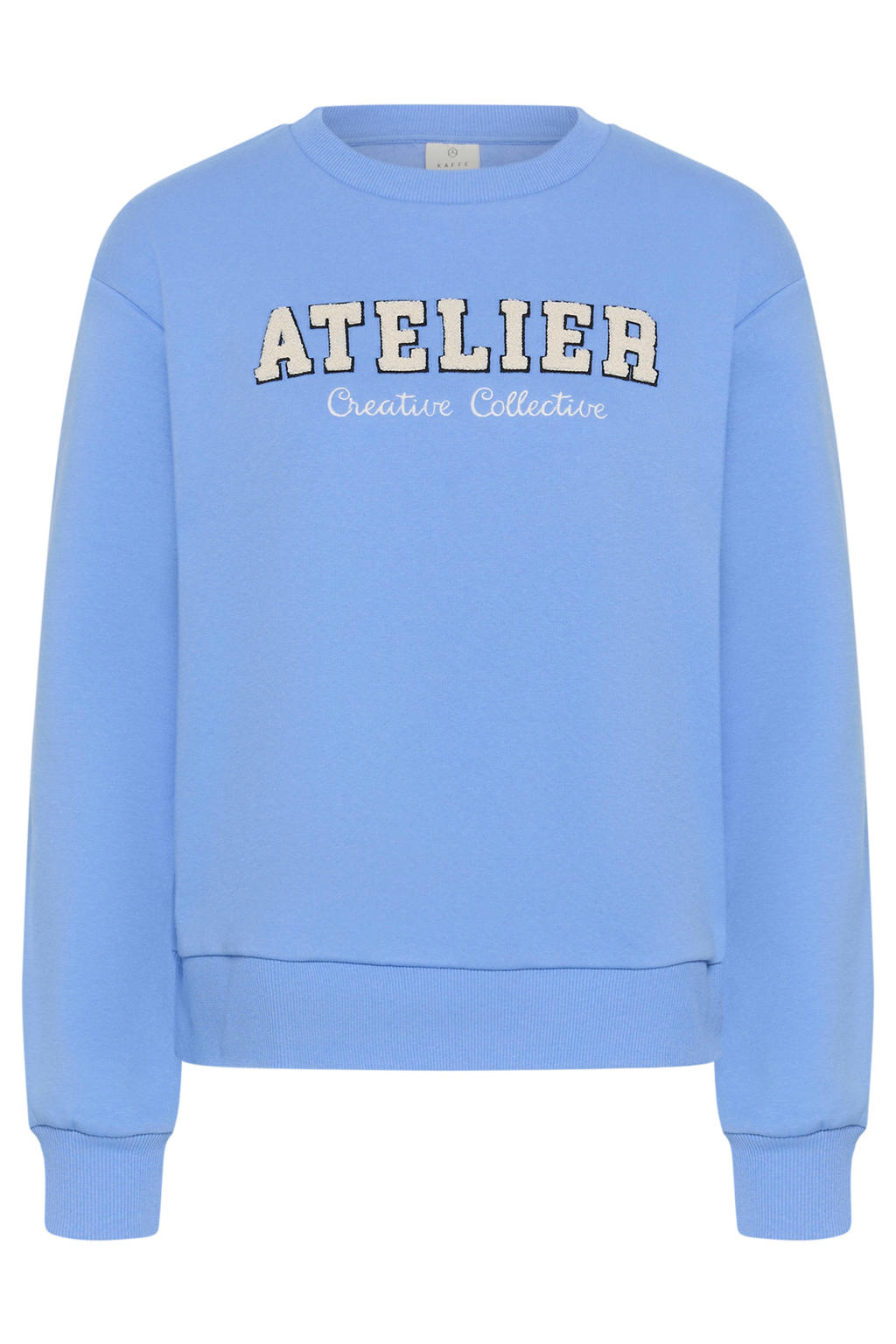 Kaffe sweater met tekst - blauw