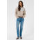 Kaffe gebreide noorse trui met wol - beige