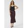 Kaffe midi rok - donkerrood