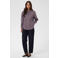 Kaffe gestreepte blouse - donkerrood/blauw/wit