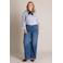 Yest Curve regular waist wide leg jeans Plus Size - medium blauw