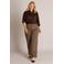 Yest Curve blouse Plus Size - bruin