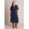 Yest Curve jurk met kraagje Plus Size - donkerblauw