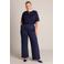 Yest Curve wide leg broek Plus Size - donkerblauw