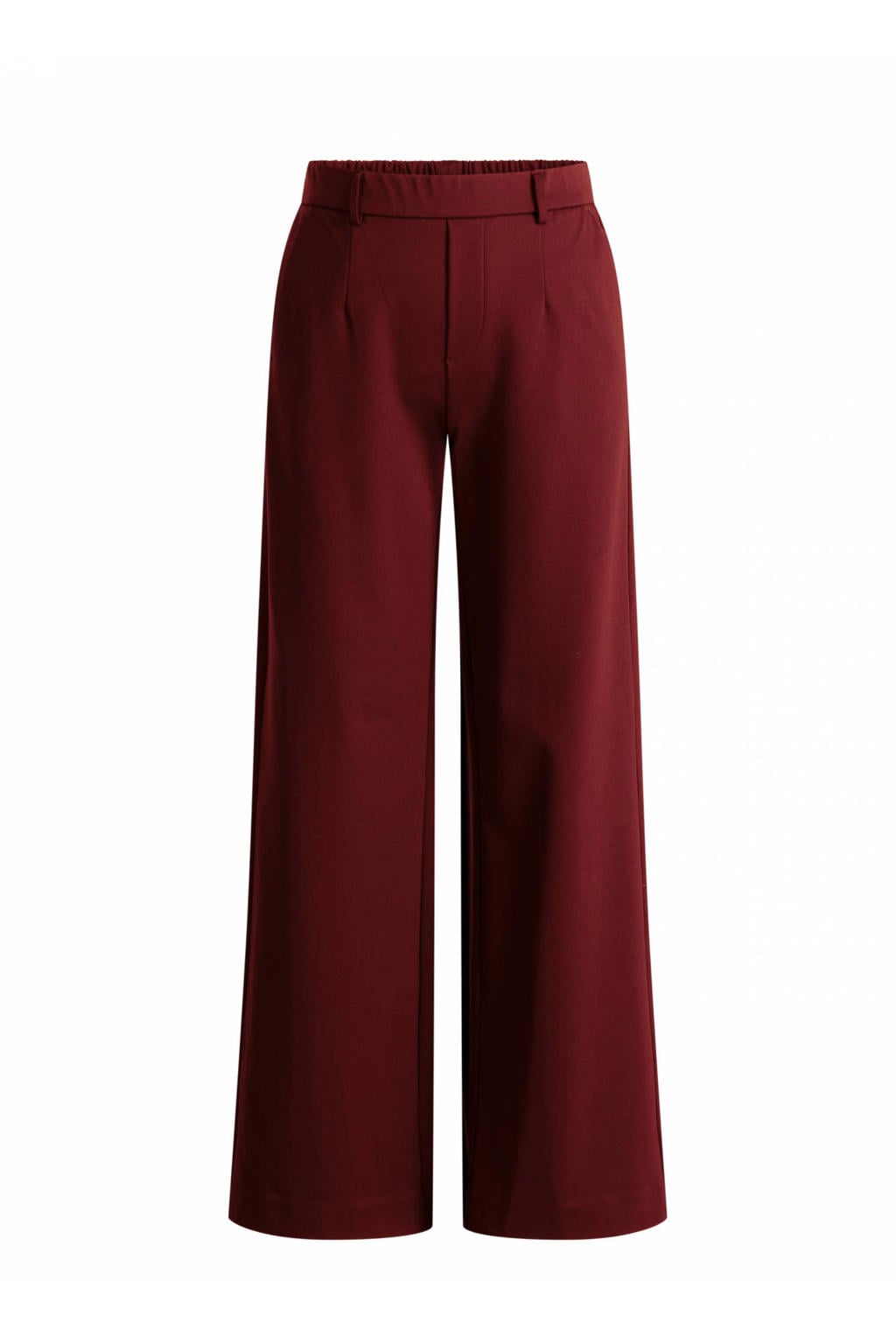 Yest Curve wide leg broek Plus Size - donkerrood