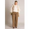 Yest Curve wide leg broek Plus Size - grijsgroen