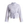 Yest Curve gestreepte blouse met ceintuur Plus Size - blauw