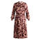 Yest Curve jurk Plus Size met col, ceintuur en print - meerkleurig