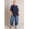 Yest Curve blouse met stippen Plus Size - donkerblauw