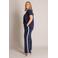 Yest Curve wide leg broek Plus Size - donkerblauw