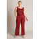 Yest Curve top Plus Size - donkerrood