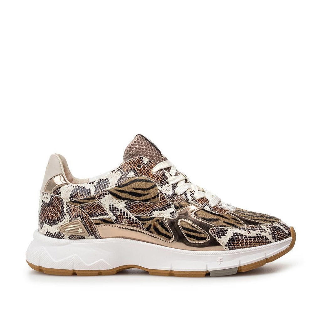 Floris van Bommel Daysi 07.00 leren sneakers bruin