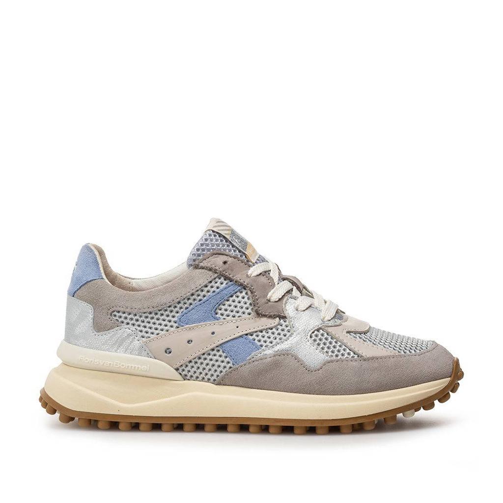Floris van Bommel Noppi 46.03 leren sneakers zilver