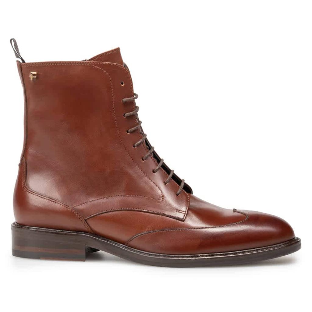 Floris van Bommel Zelmi leren veterboots cognac