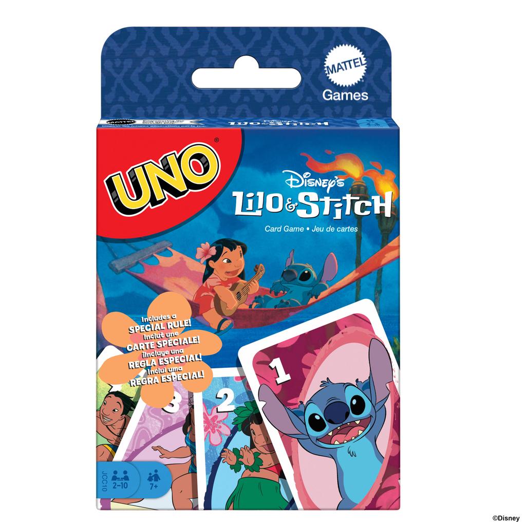 UNO Disney's Lilo en Stitch kaartspel voor kinderen en spelletjesavond met het hele gezin