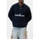 Equalité oversized gebreide trui met logo - donkerblauw