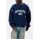 Equalité oversized gebreide trui met logo - donkerblauw
