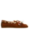 Manfield suède bootschoenen - cognac
