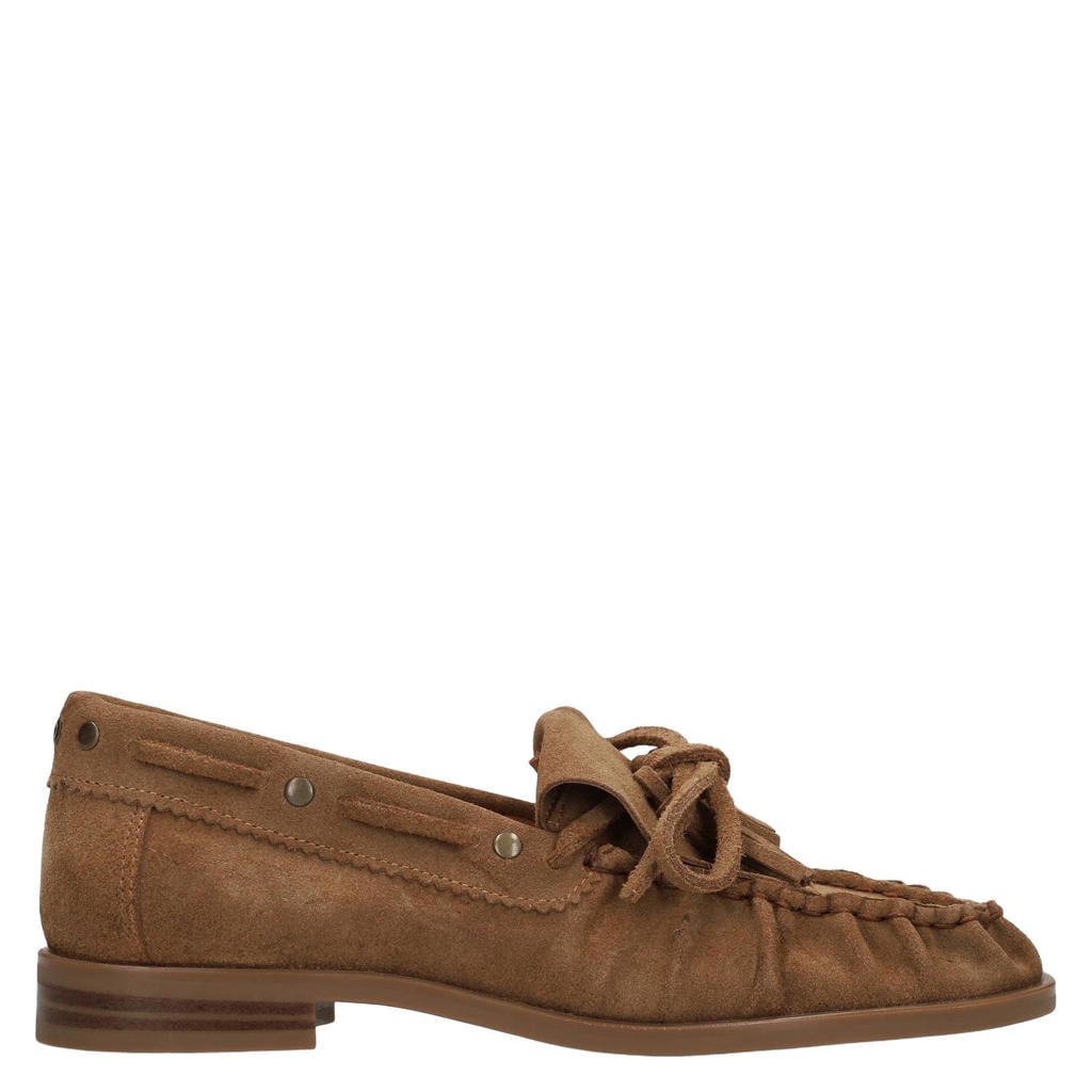 Manfield suède loafers - cognac
